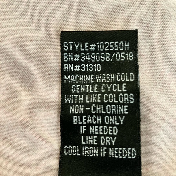 IZ BYER SIZE L WRAP V-NECK TOP W/FLAIR BELL SLEEVES, PEPLUM & TURQUOISE NECKLACE - Picture 10 of 12